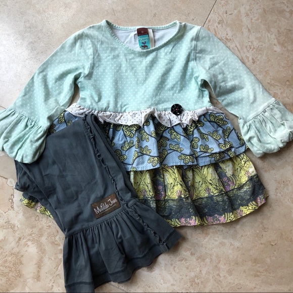 Matilda Jane Other - Matilda Jane Ruffles Babydoll Top with Leggings